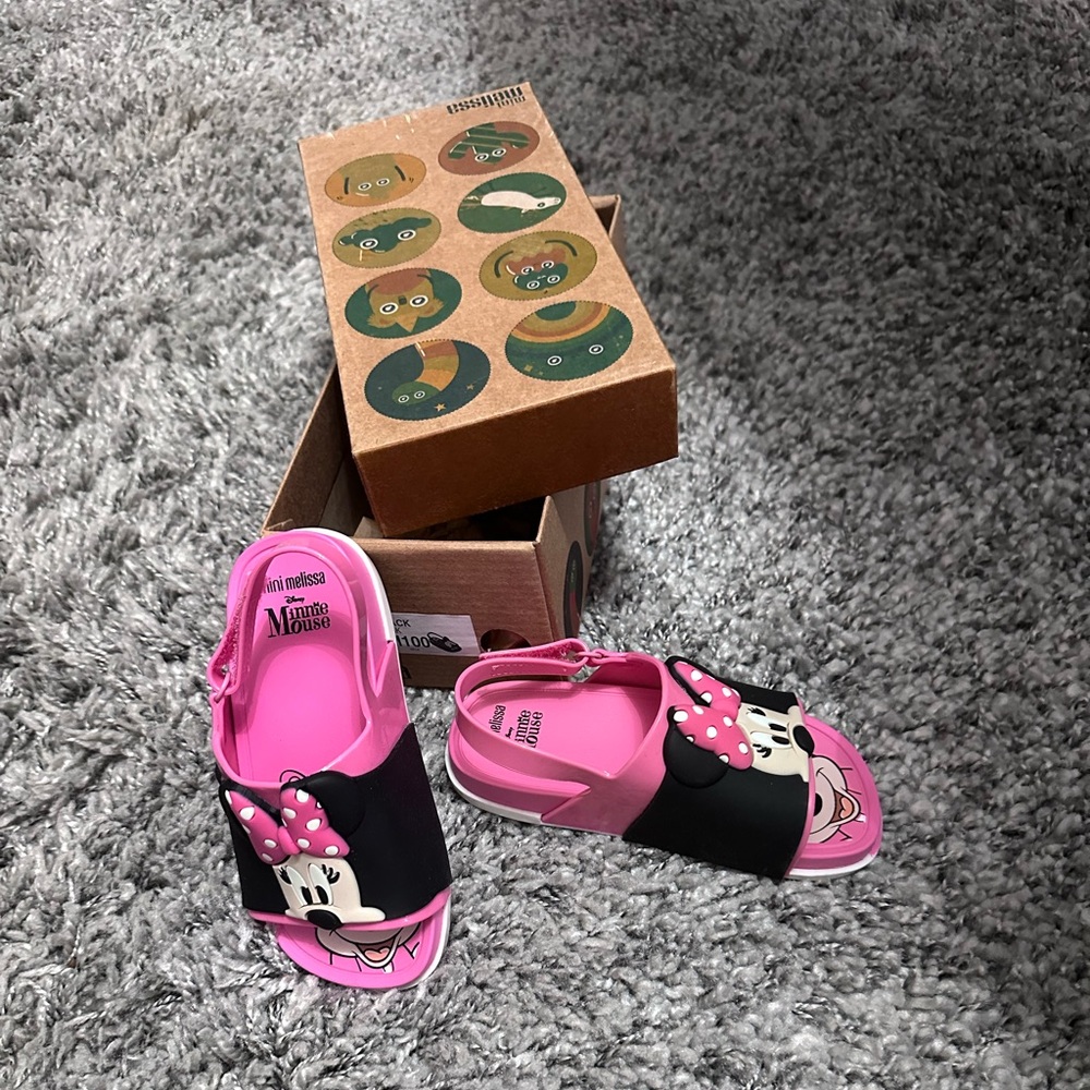 Mini Melissa + Minnie mouse sandals